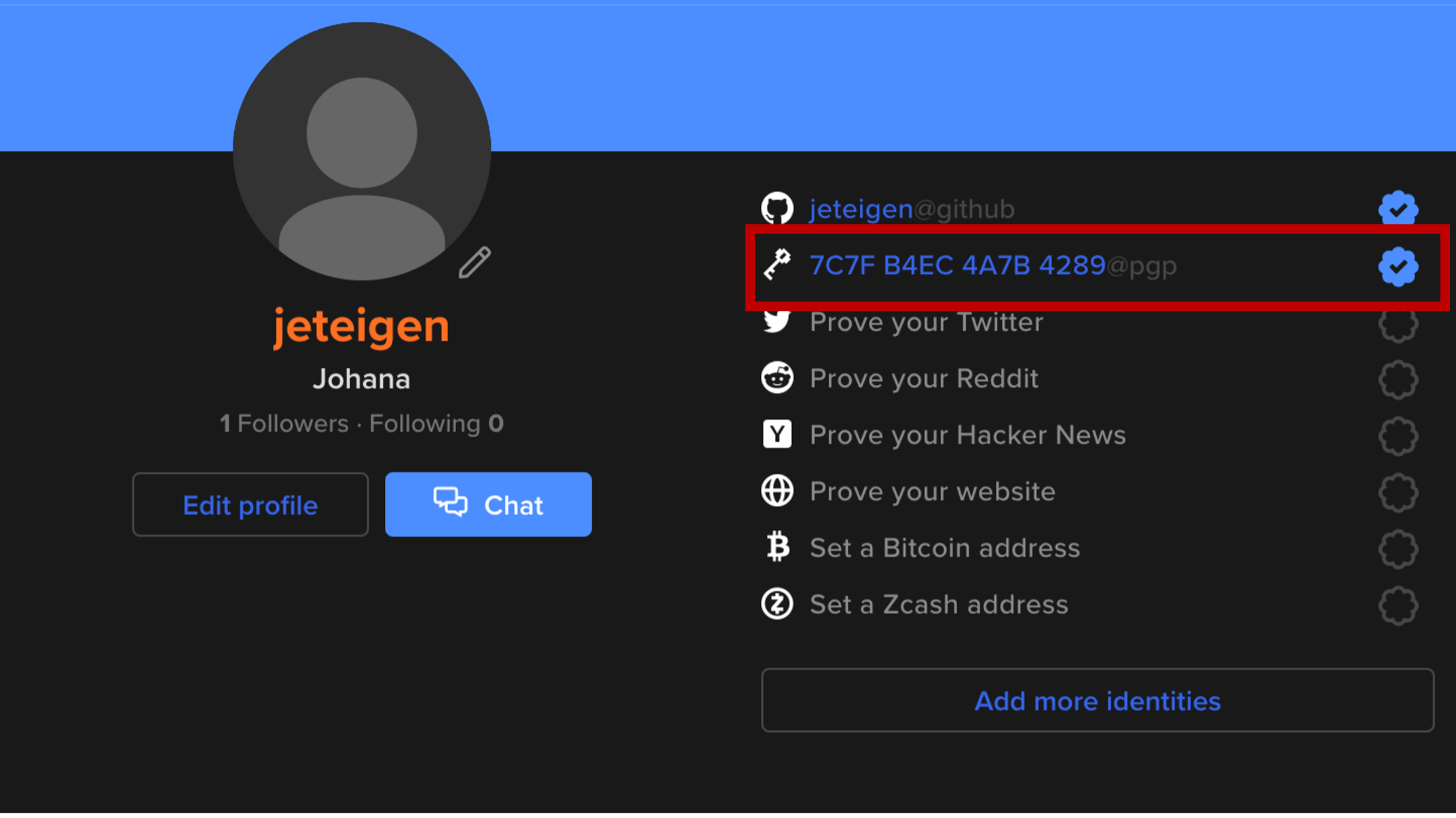 host private key on keybase